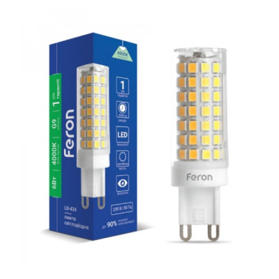 Фото Лампа LED 88Leds G 9 6W 4000K 550Im  LB-434