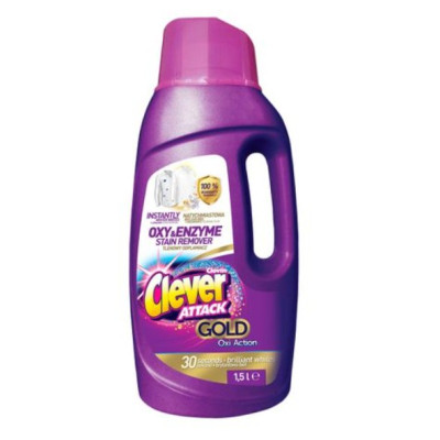 Фото Отбеливатель жидкий Clever Attack 1,5 л