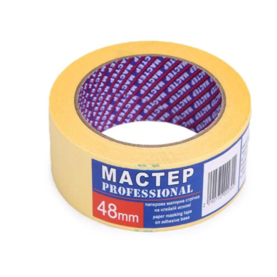Фото Стрічка малярна 48ммх40м Майстер Profi (24шт=1ящ)