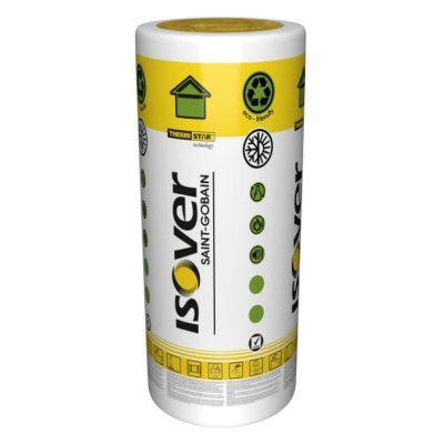 Фото Минеральная вата ISOVER EKO Roll42 2х50х1200х7500 мм 18 кв.м 9 кг/куб.м