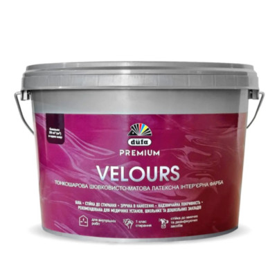Фото Фарба латексна Dufa Velours P110 шовковисто-матова 2,5л