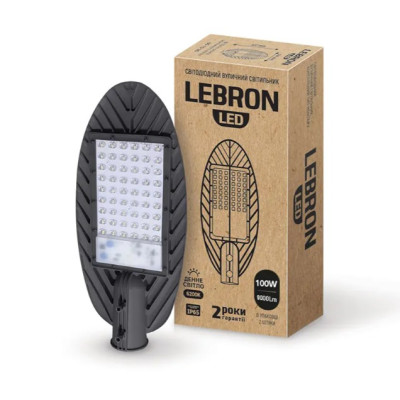 Фото Светильник LED 100W консольный 6200K 3200Lm Lebron, крепления
