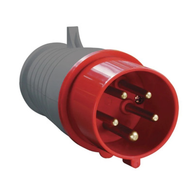 Фото Вилка електрична силова 16 А/3 (2Р+РЕ) IP44 ТР Electric