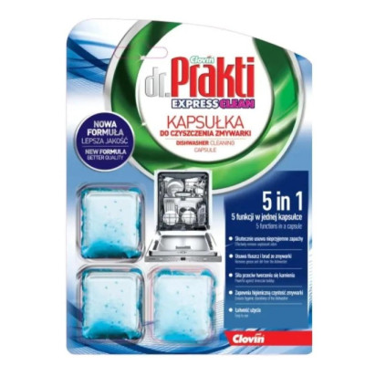Фото Капсулы для чистки посудомойн. машин 18г х 3 шт. Dr.Prakti