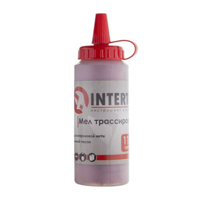 Фото Мел для отбивочного шнура 115г красный Intertool