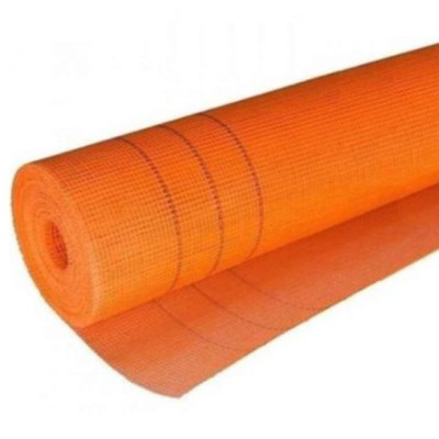 Фото Сетка фасад 160г 5x5 (50м) оранжевая Fiber Luxe Standart