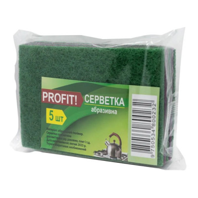 Фото Серветка PROFIT Абразив 5шт 130х90мм