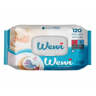 Фото Салфетки влажные WEWI Baby 120 шт.