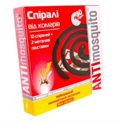 Фото Спираль от комаров Anti Mosquito 10шт