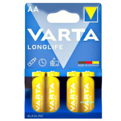 Фото Батарейка AA LR6 блістер 4шт VARTA LONGLIFE