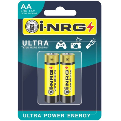 Фото Батарейка 2AAA LR03 блістер 2шт i-NRG Ultra