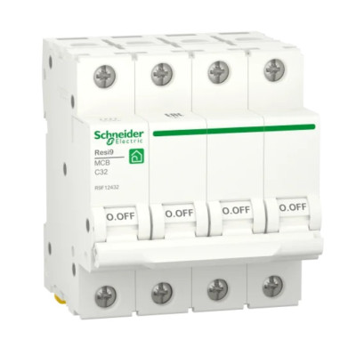 Фото Автоматичний вимикач 4х32А Schneider RESI9 (C-кл.)