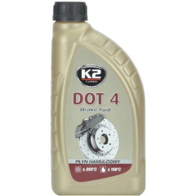 Фото Тормозна рідина K2 Turbo Brake Fluid DOT 4 1л